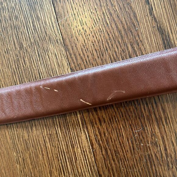 NWT Millennium brown leather belt with silver buckle - Picture 4 of 6